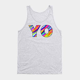 YO design colourful print pattern Tank Top